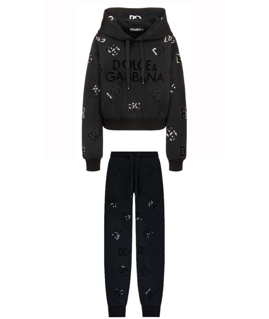 DOLCE&GABBANA Черный спортивные костюмы, фото 8
