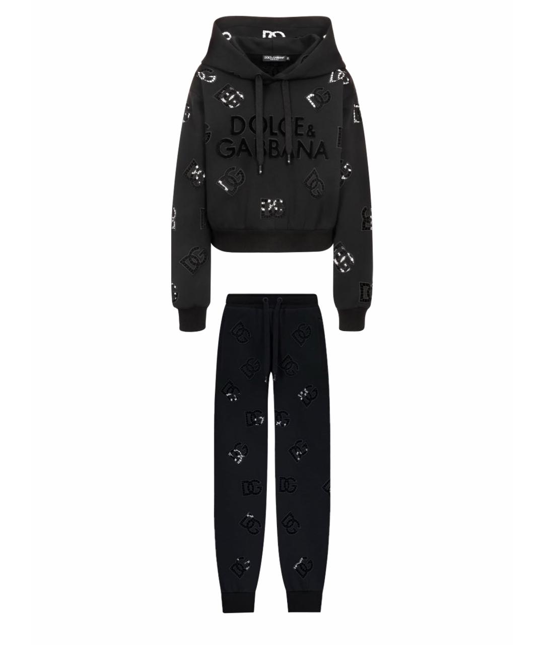 DOLCE&GABBANA Черный спортивные костюмы, фото 1