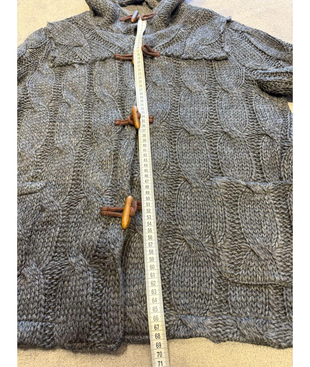 KITON Серая шерстяная куртка, фото 7