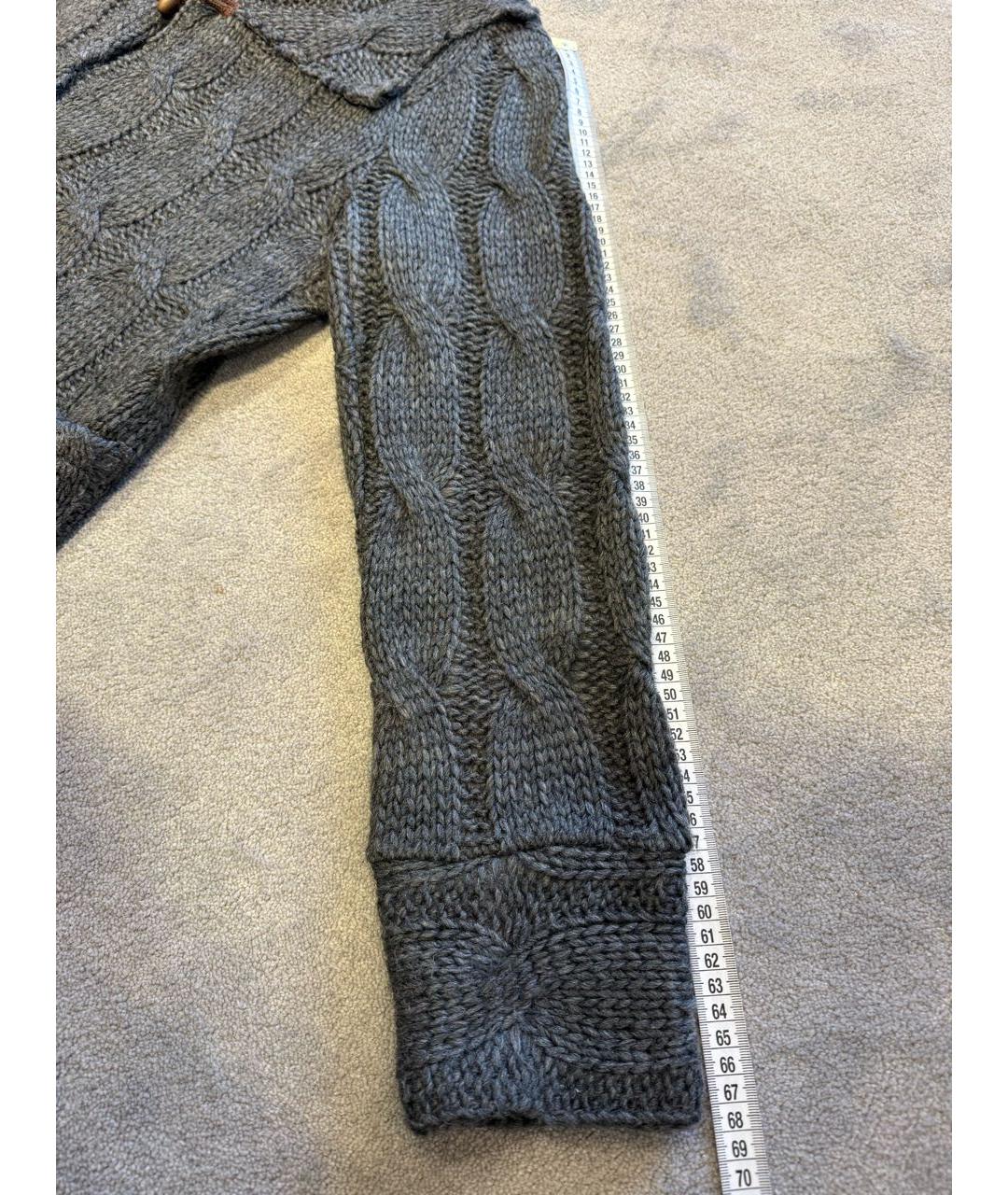 KITON Серая шерстяная куртка, фото 8