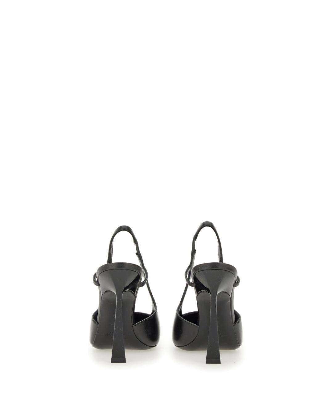 SAINT LAURENT Черные кожаные туфли, фото 3