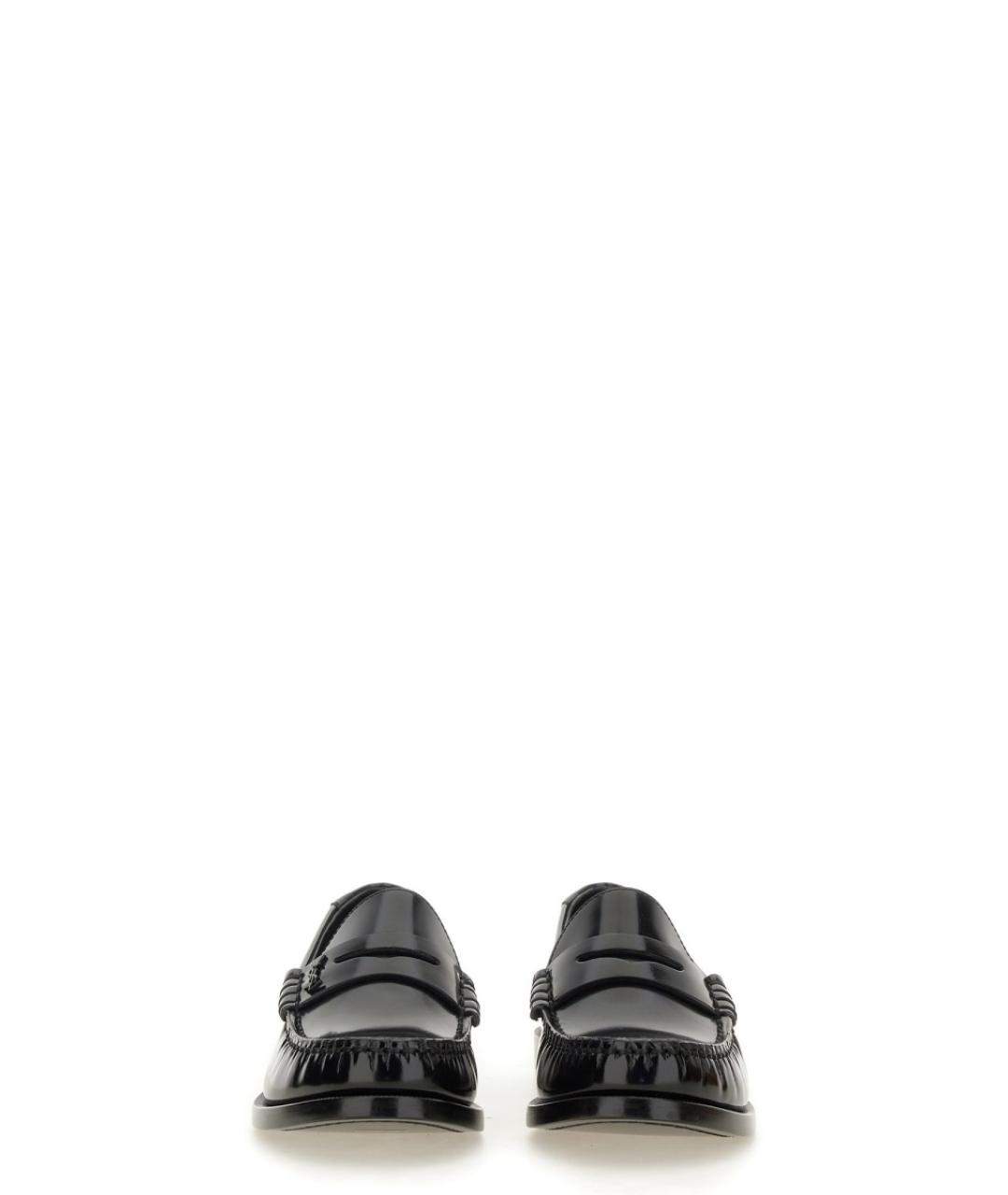 SAINT LAURENT Черные кожаные лоферы, фото 4