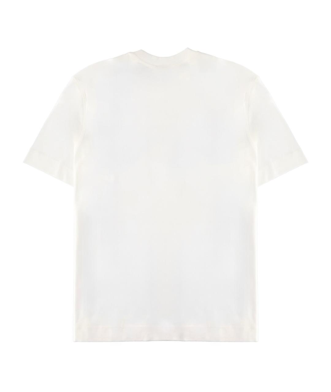 EMPORIO ARMANI Белая хлопковая футболка, фото 2