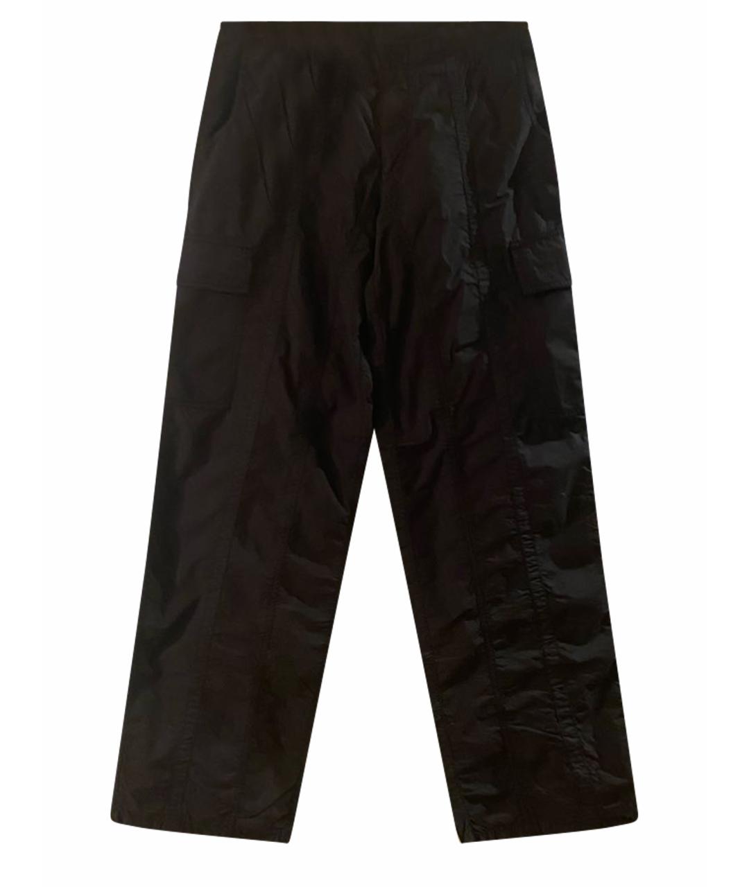 ARMANI COLLEZIONI Черные хлопковые повседневные брюки, фото 1