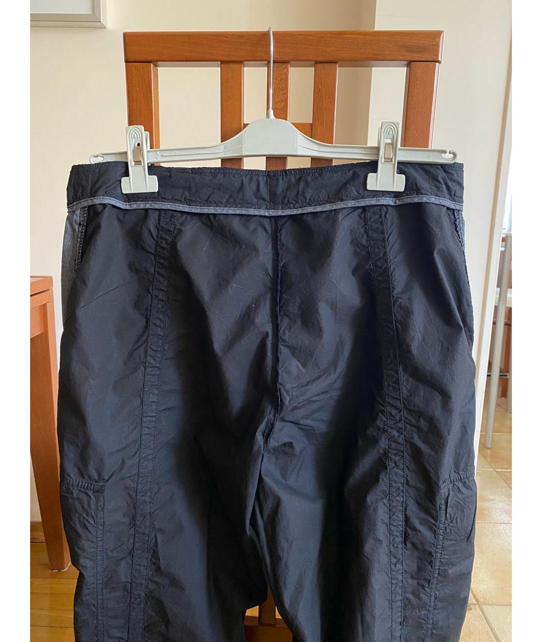 ARMANI COLLEZIONI Черные хлопковые повседневные брюки, фото 4