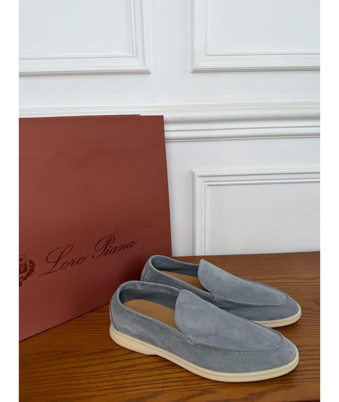 LORO PIANA Замшевые лоферы, фото 7