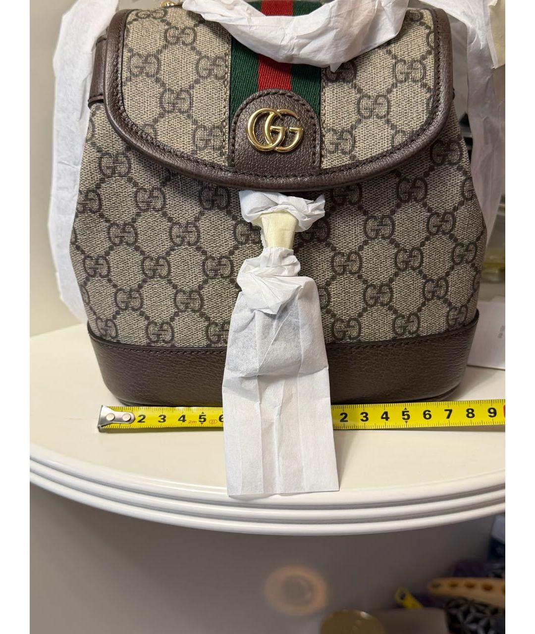 GUCCI Бежевый рюкзак, фото 7
