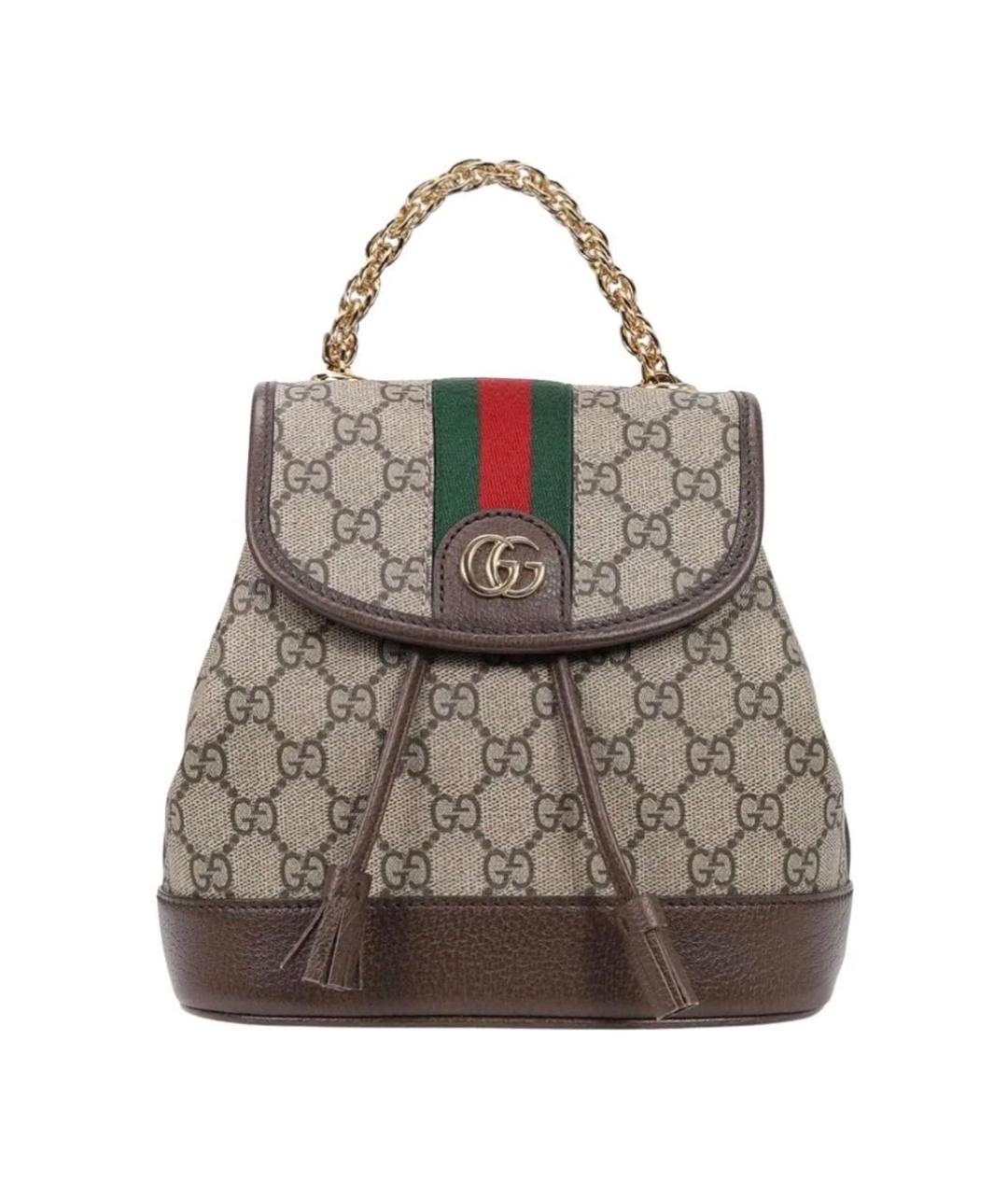 GUCCI Бежевый рюкзак, фото 9