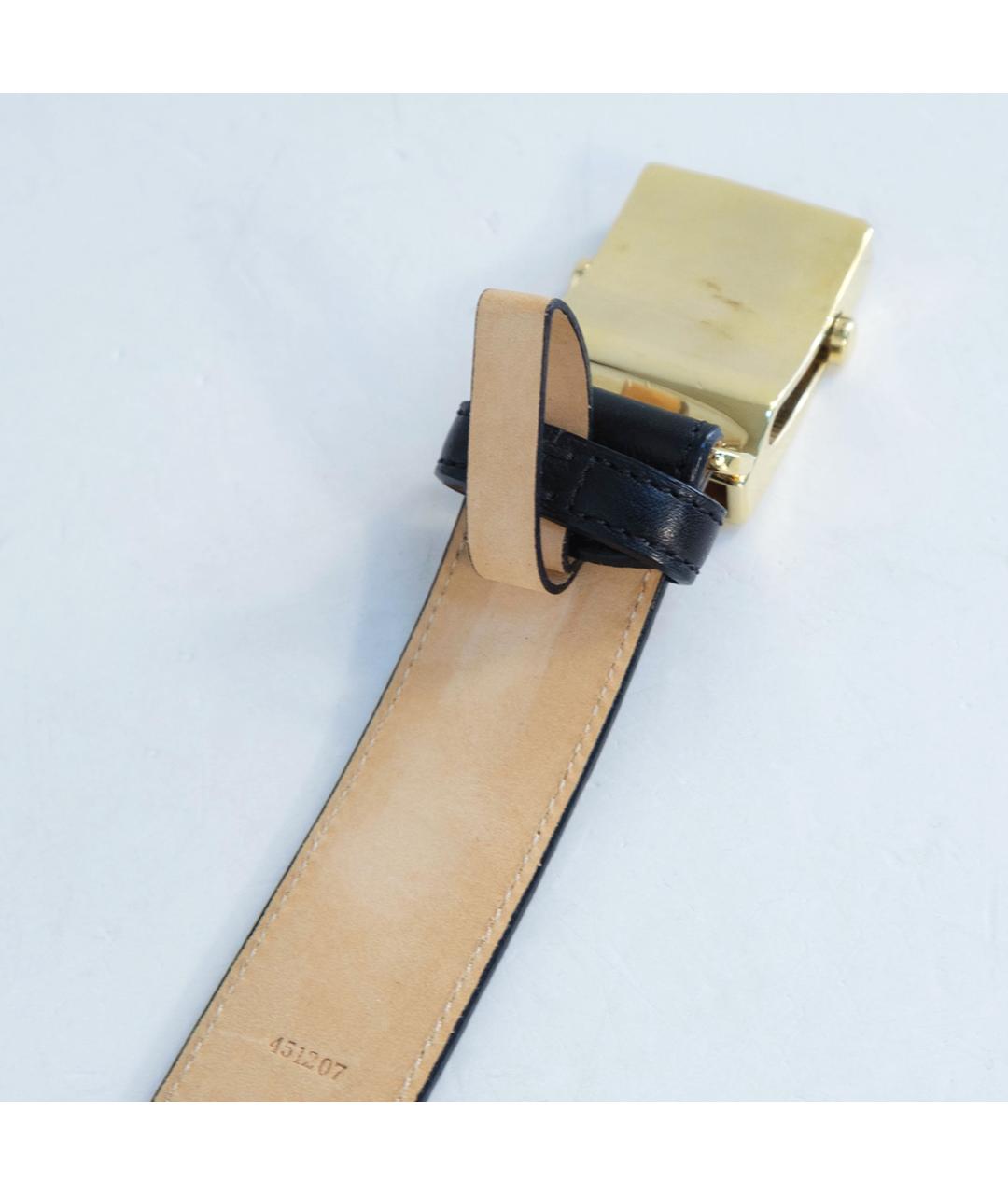 LOEWE Черный кожаный ремень, фото 5