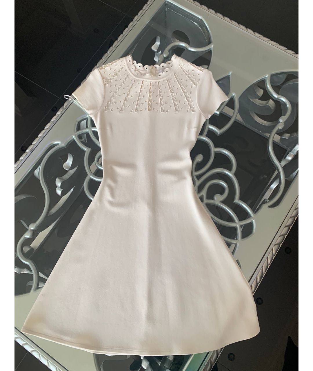 VALENTINO Белое коктейльное платье, фото 5