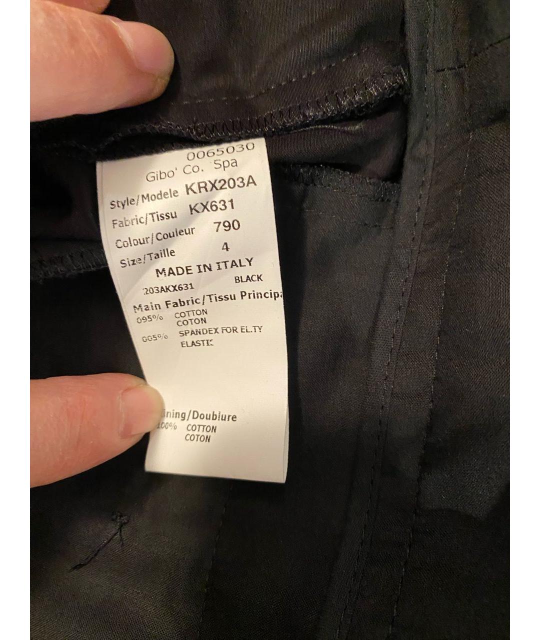 MICHAEL KORS Черные хлопко-эластановые бриджи, фото 6