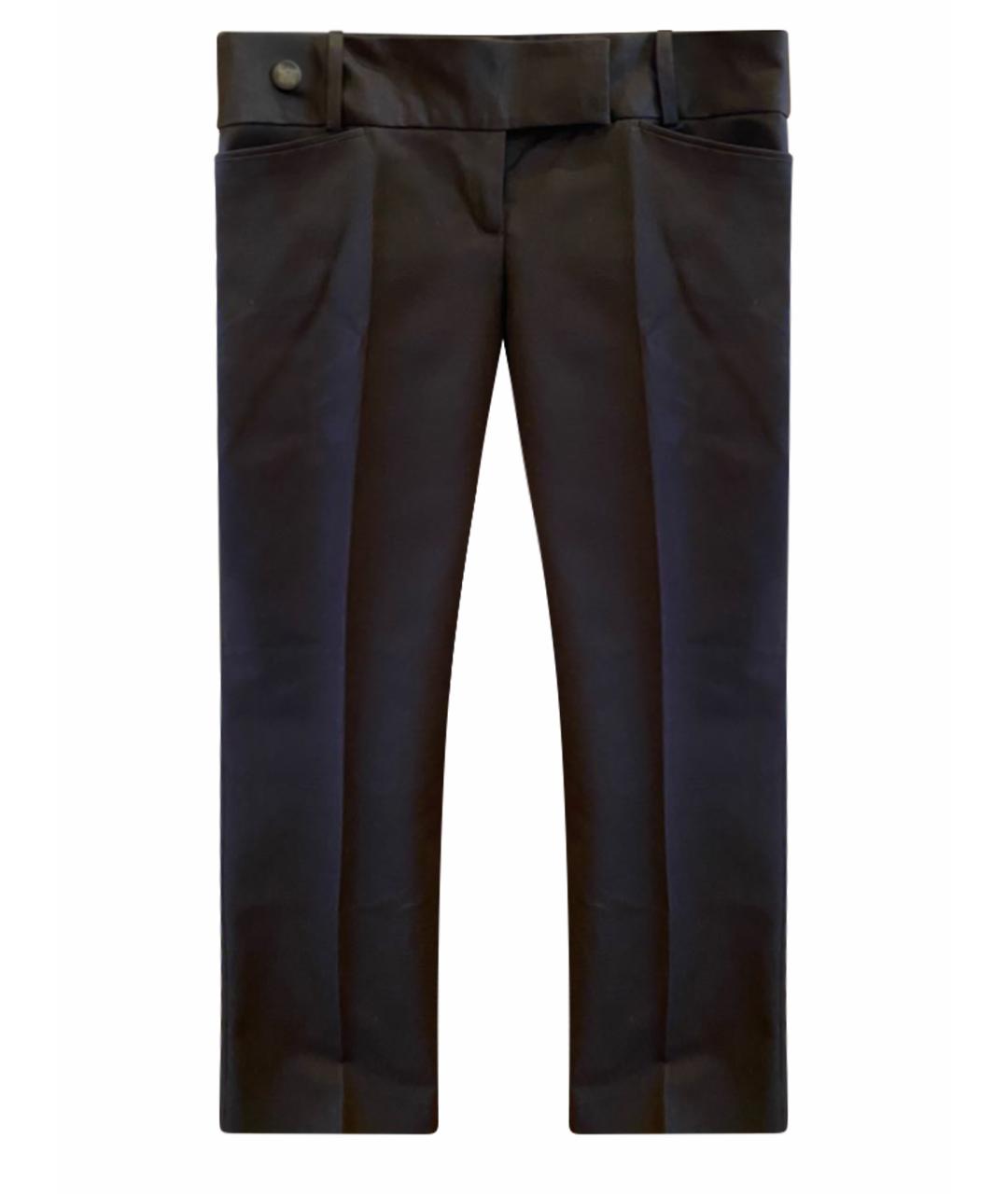 MICHAEL KORS Черные хлопко-эластановые бриджи, фото 1