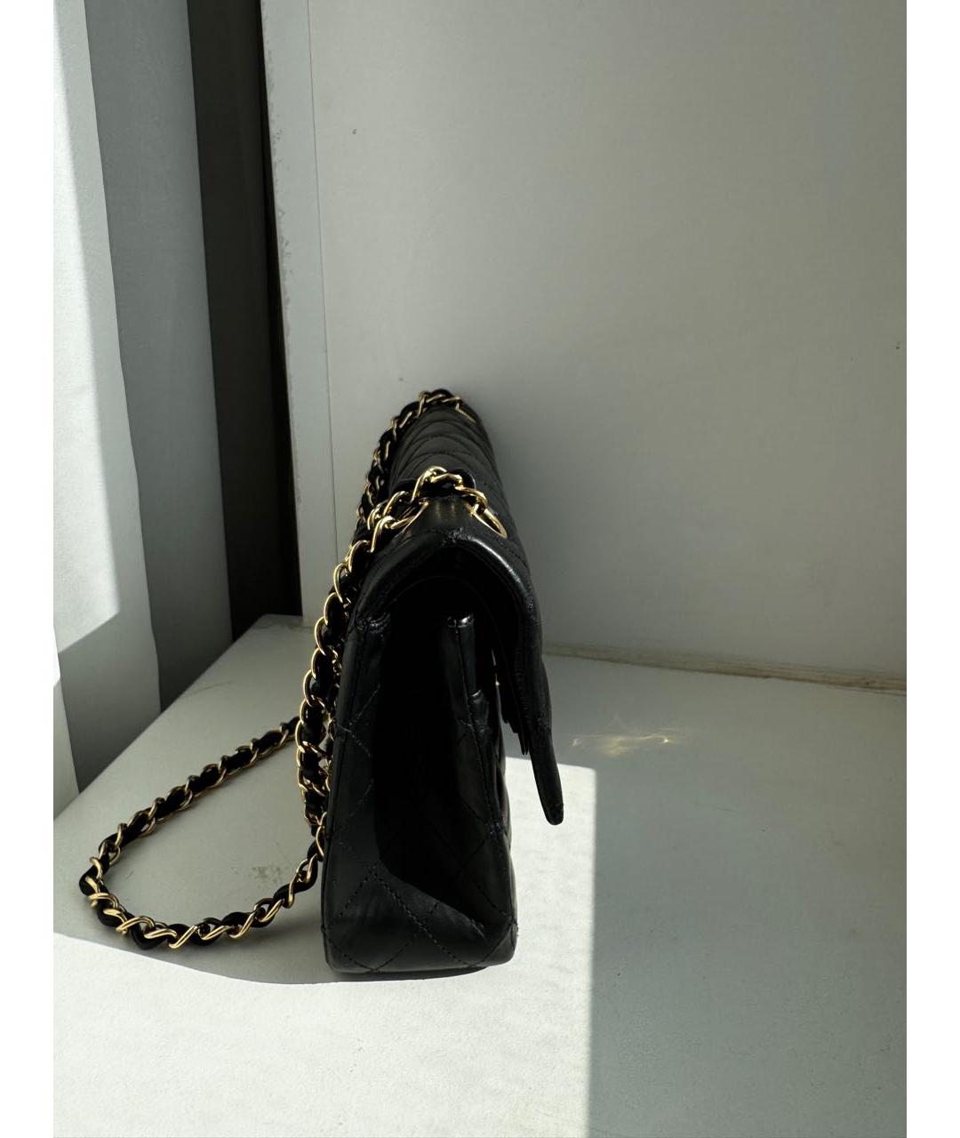 CHANEL Черная кожаная сумка через плечо, фото 4