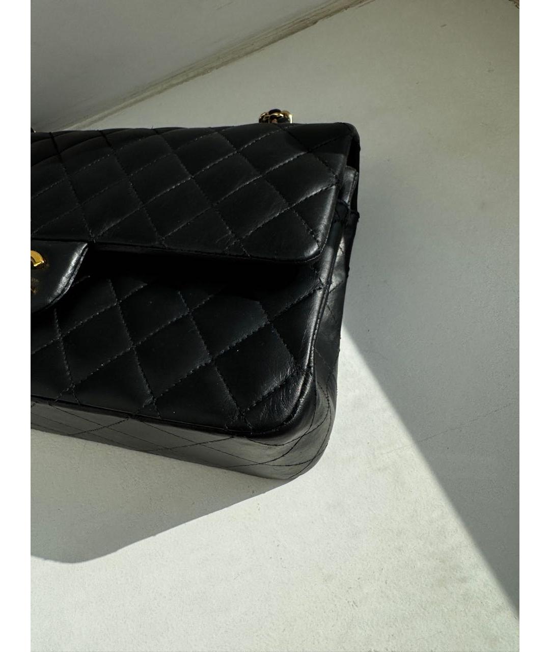 CHANEL Черная кожаная сумка через плечо, фото 6