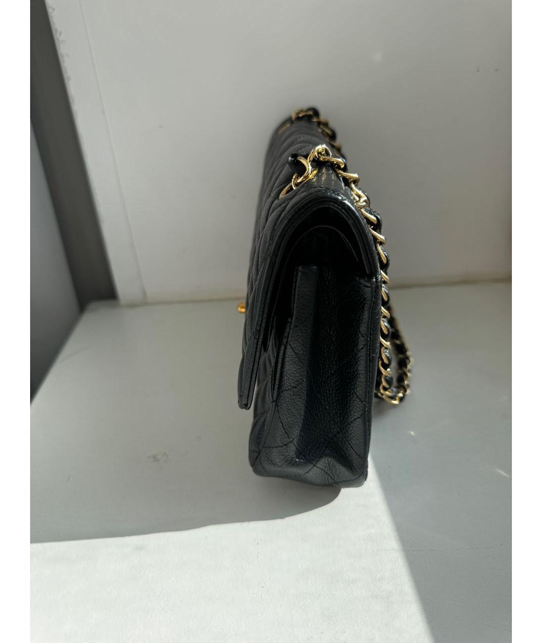 CHANEL Черная кожаная сумка через плечо, фото 2