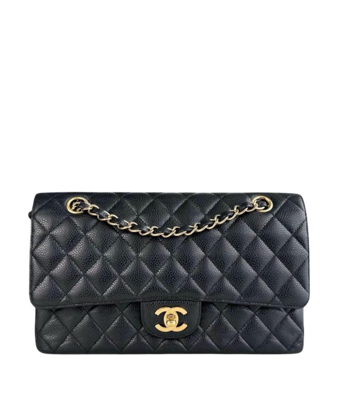 CHANEL Черная кожаная сумка через плечо, фото 1