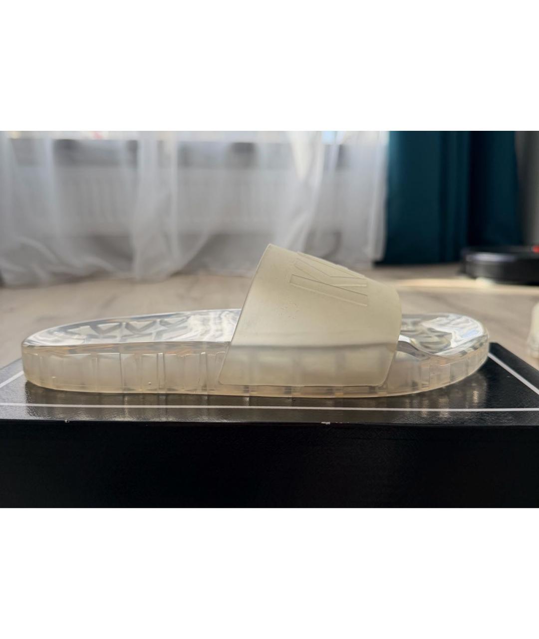 KARL LAGERFELD Белые резиновые шлепанцы, фото 8