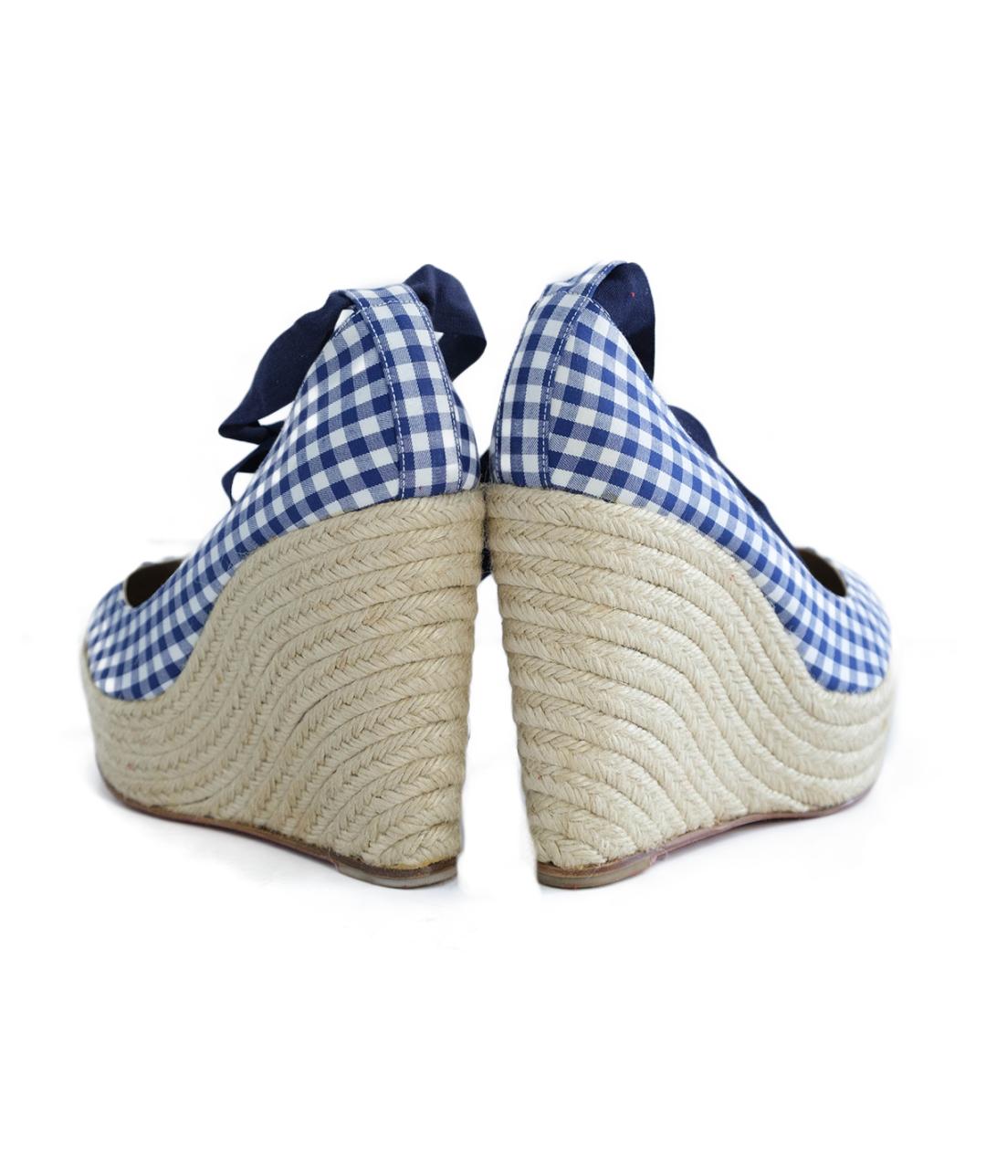 CHRISTIAN LOUBOUTIN Синие текстильные туфли, фото 5