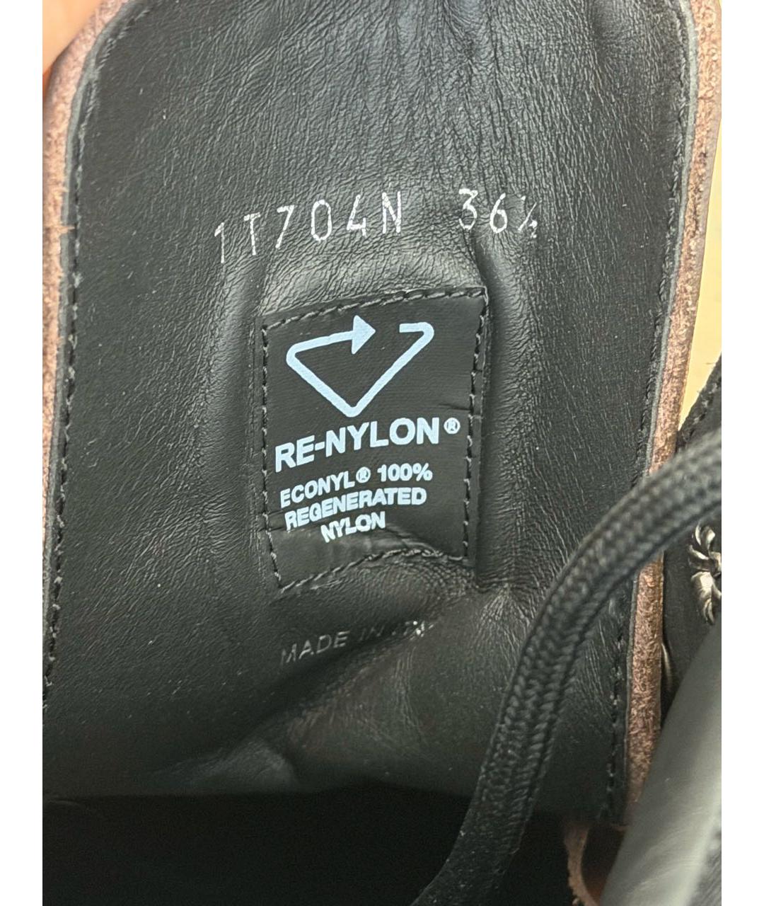 PRADA Коричневые кожаные ботинки, фото 5