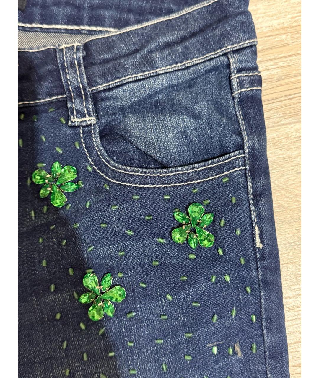 MISS BLUMARINE Серые деним детские джинсы, фото 7