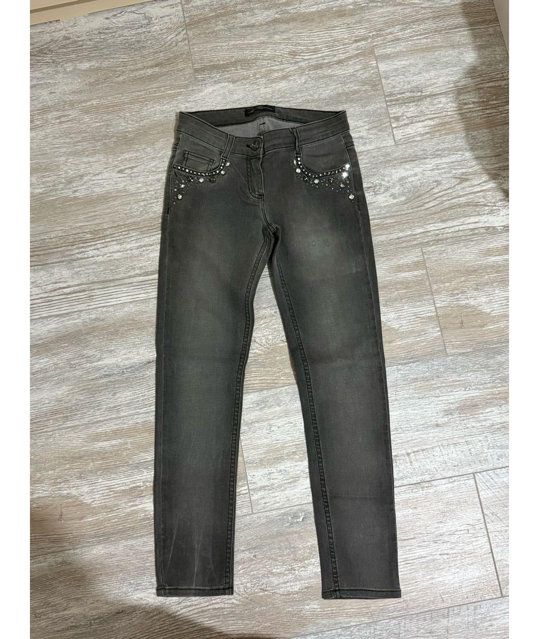 MISS BLUMARINE Серые деним детские джинсы, фото 8