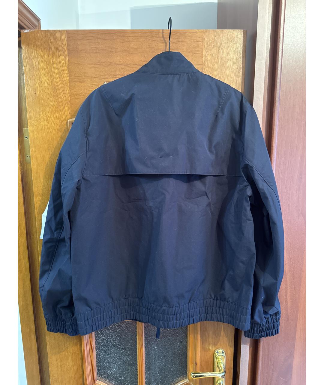 STONE ISLAND Темно-синяя хлопковая куртка, фото 2