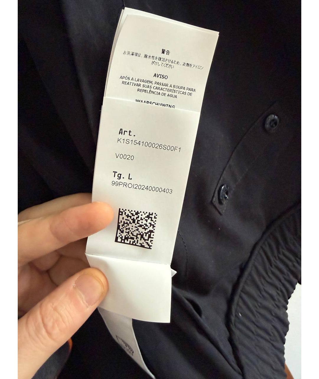 STONE ISLAND Темно-синяя хлопковая куртка, фото 6