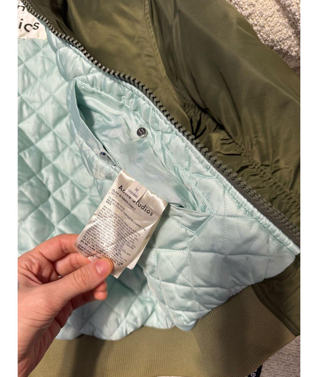 ACNE STUDIOS Хаки куртка, фото 5