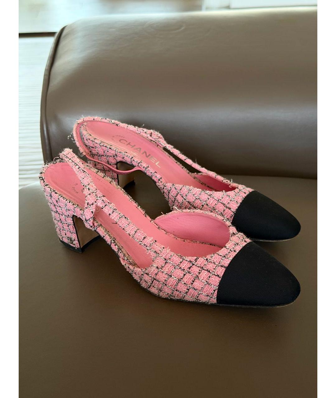 CHANEL Розовые туфли, фото 5