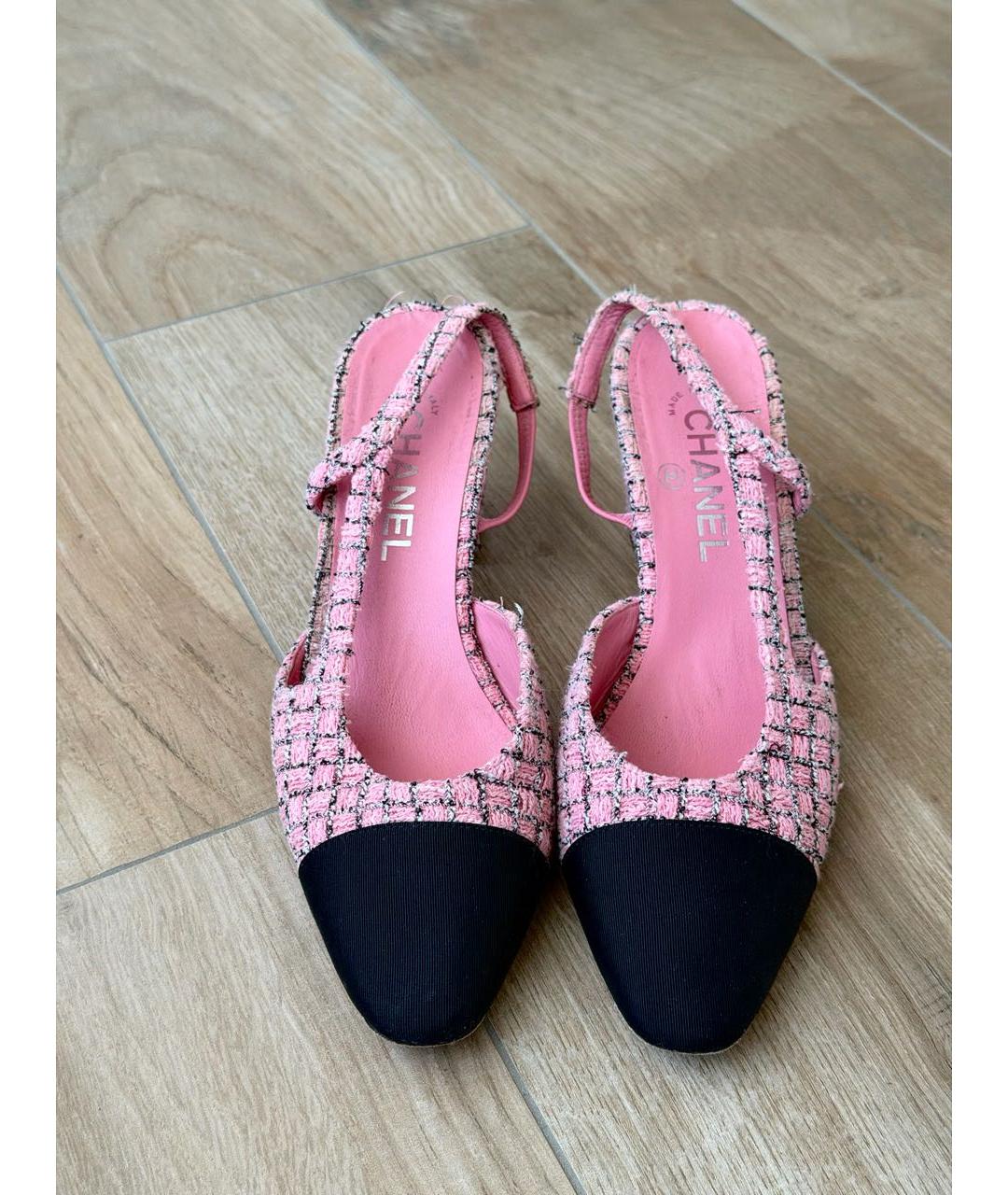 CHANEL Розовые туфли, фото 2