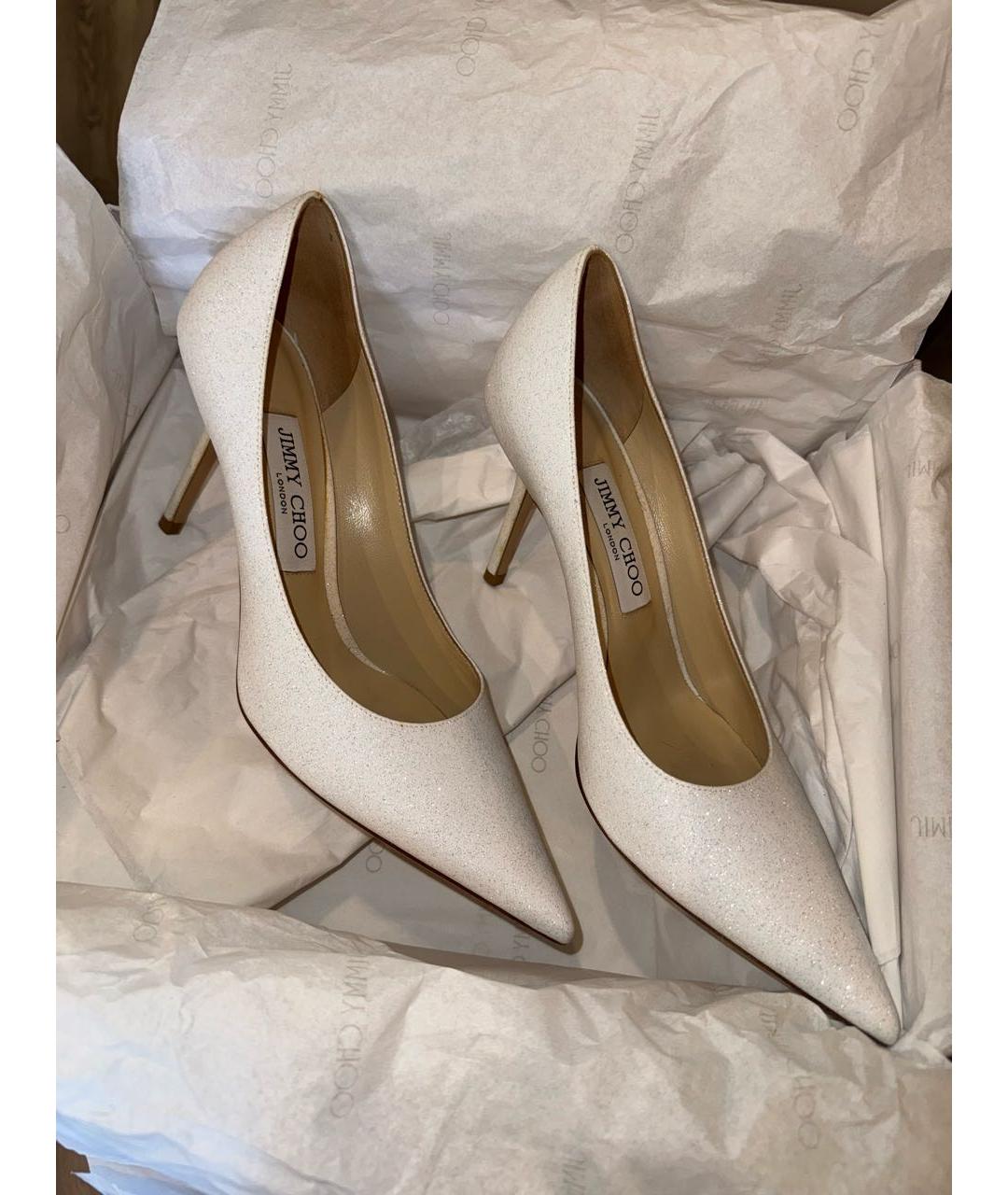 JIMMY CHOO Белые туфли, фото 4