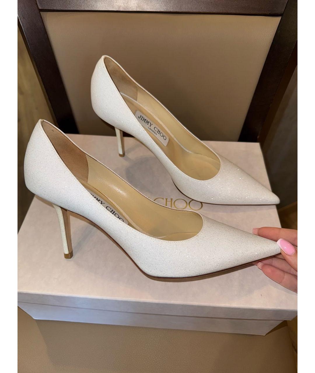 JIMMY CHOO Белые туфли, фото 3