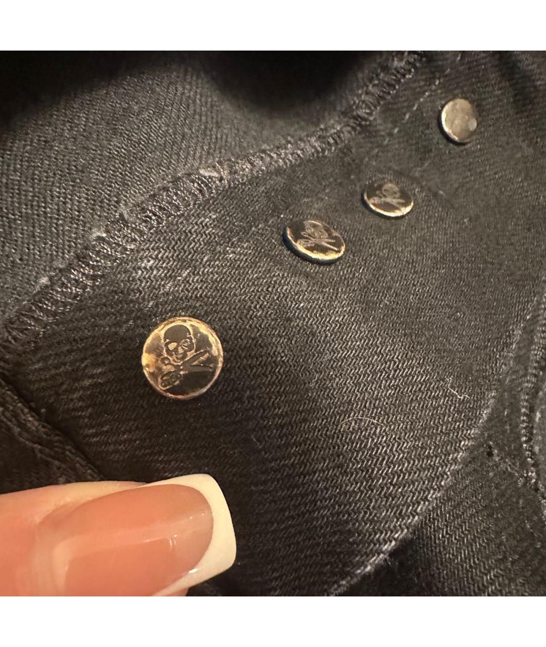 UNRAVEL PROJECT Черные хлопковые прямые джинсы, фото 6