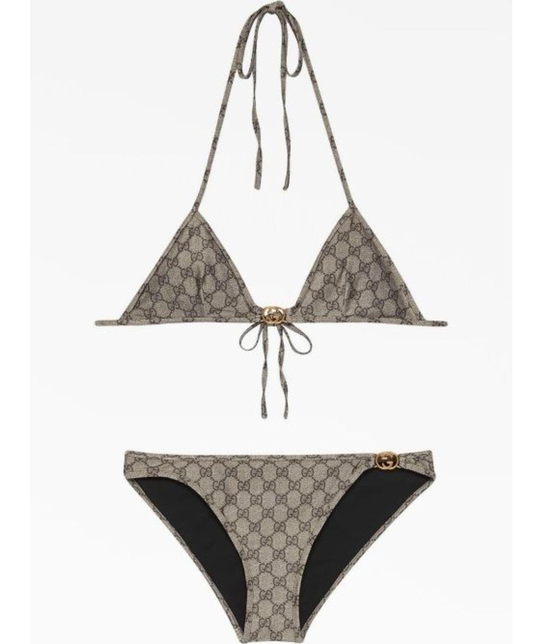 GUCCI Бежевый купальник, фото 2