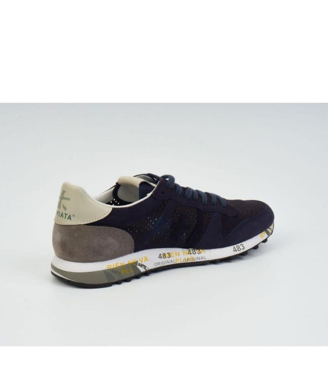 PREMIATA Темно-синие низкие кроссовки / кеды, фото 3