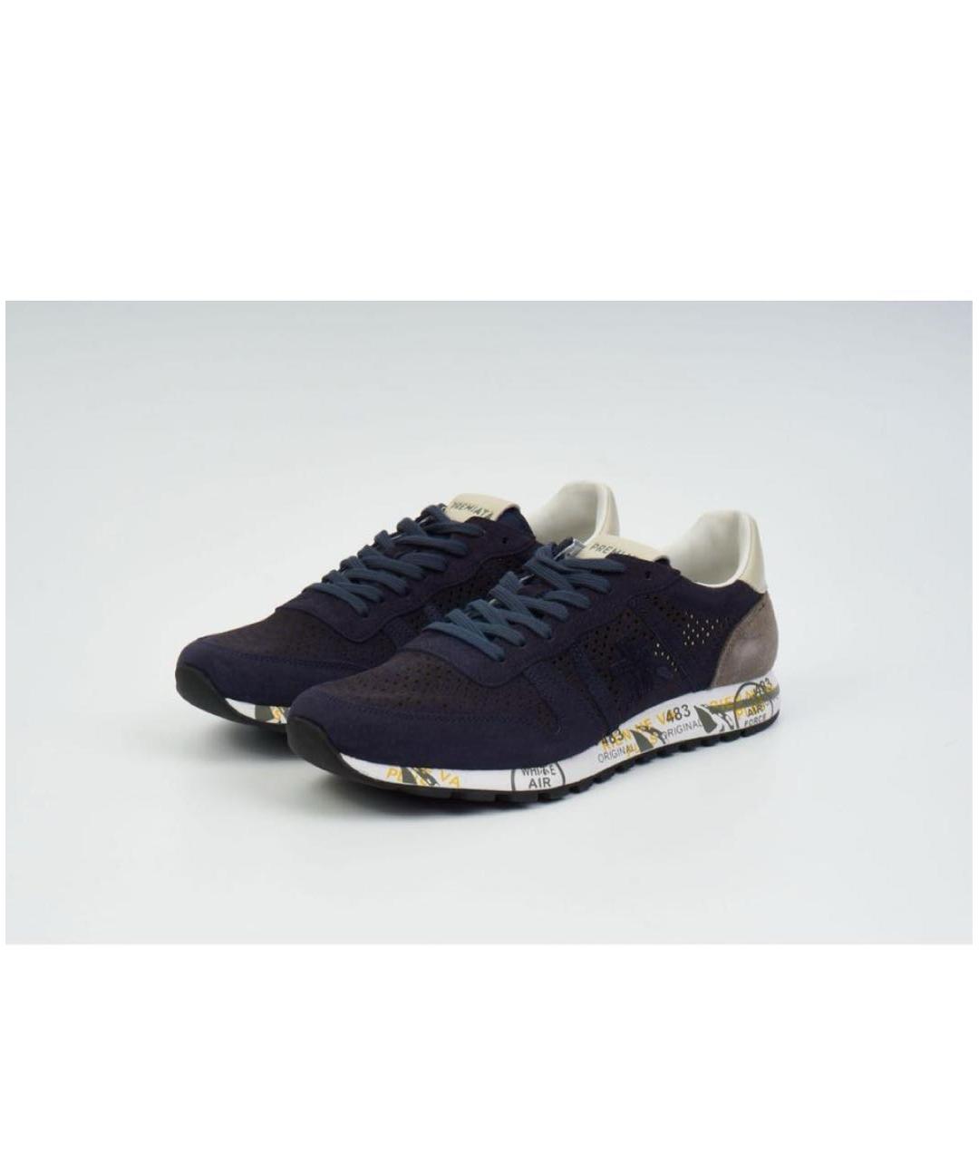 PREMIATA Темно-синие низкие кроссовки / кеды, фото 2