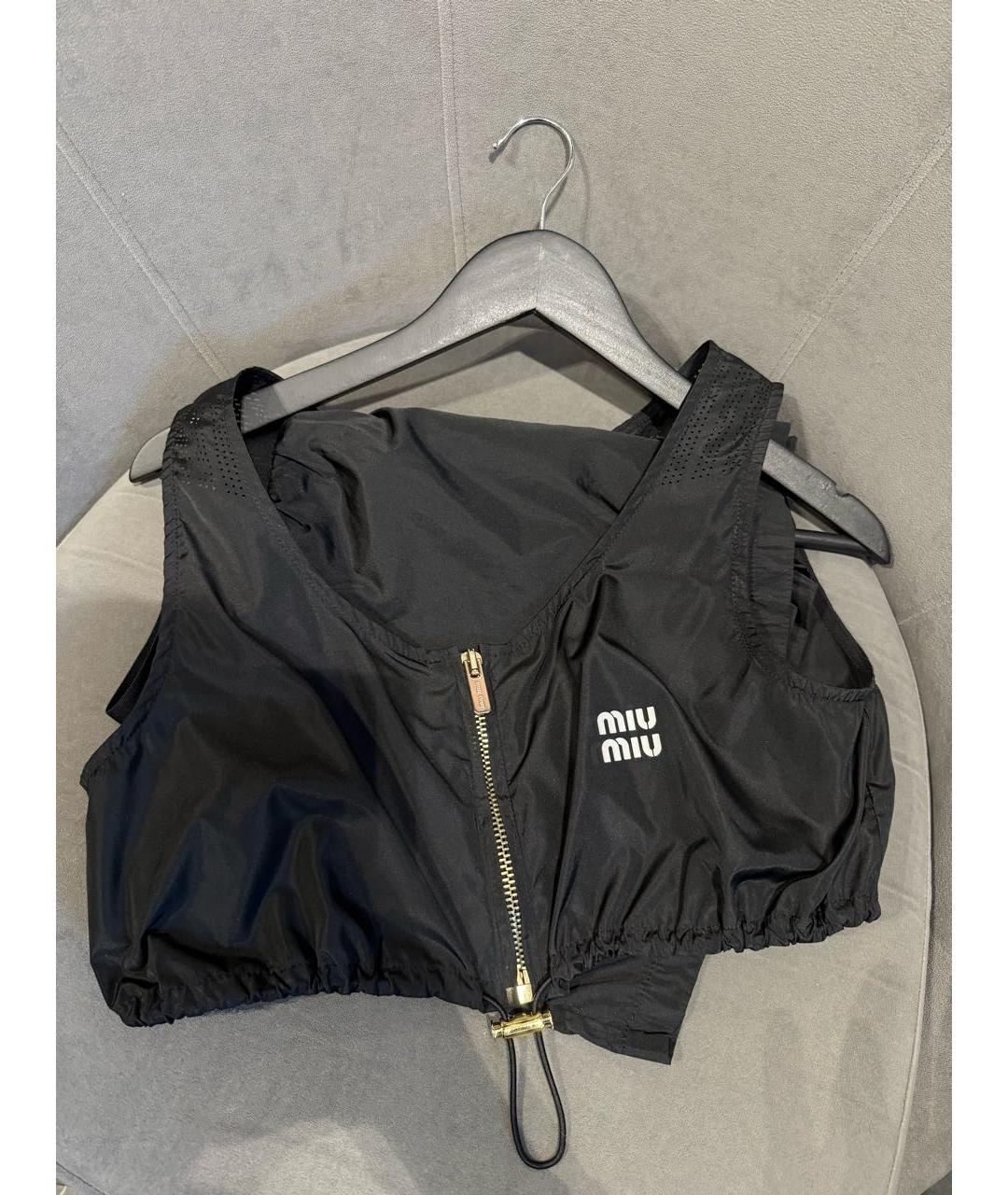 MIU MIU Черный полиэстеровый спортивные костюмы, фото 2