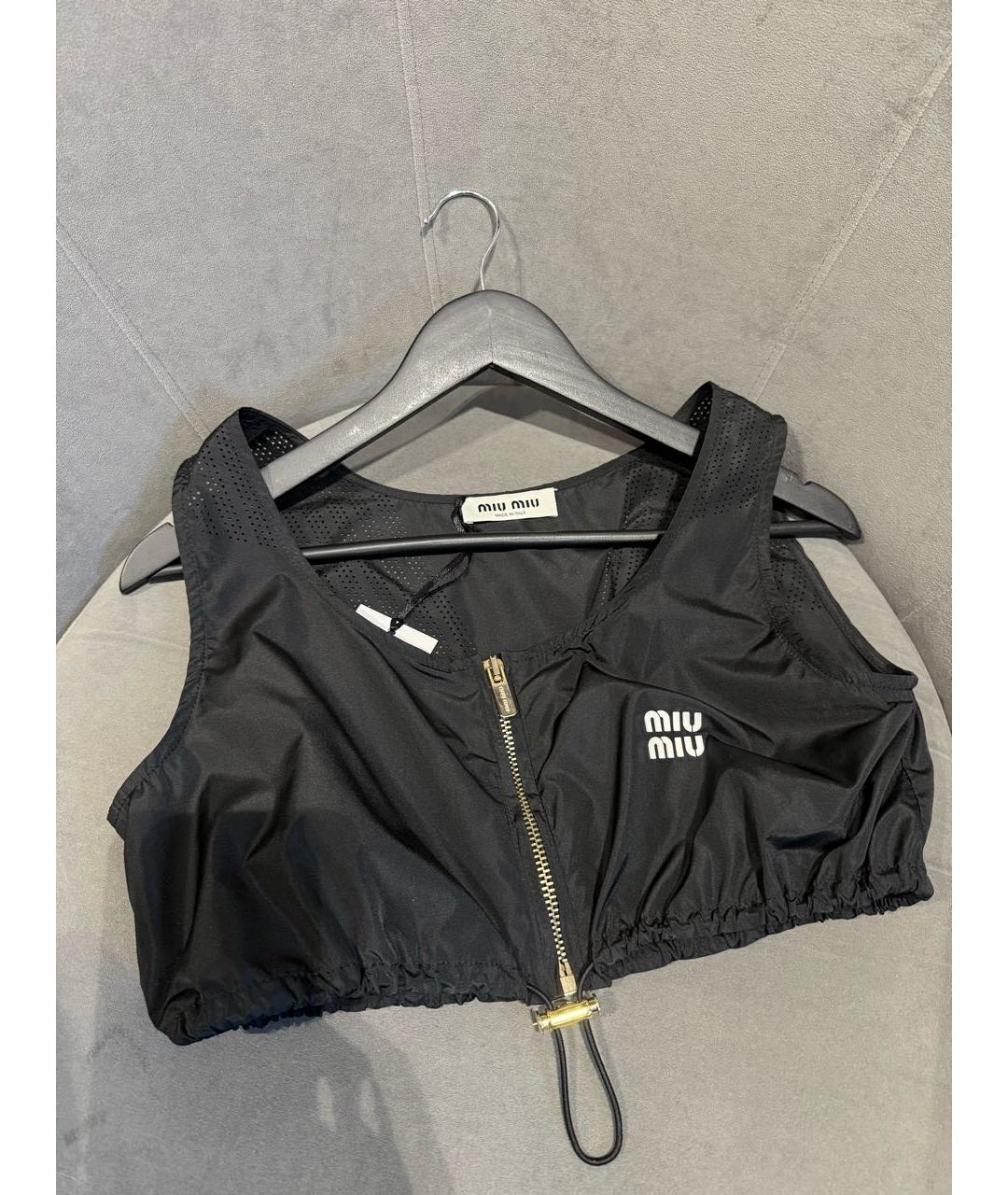 MIU MIU Черный полиэстеровый спортивные костюмы, фото 3