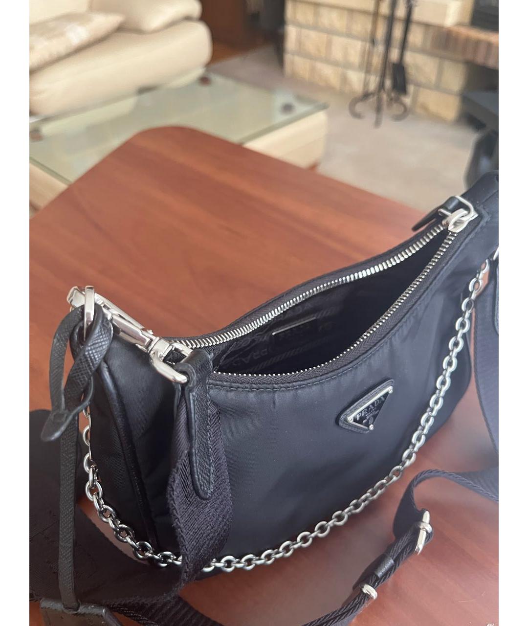 PRADA Черная сумка с короткими ручками, фото 2