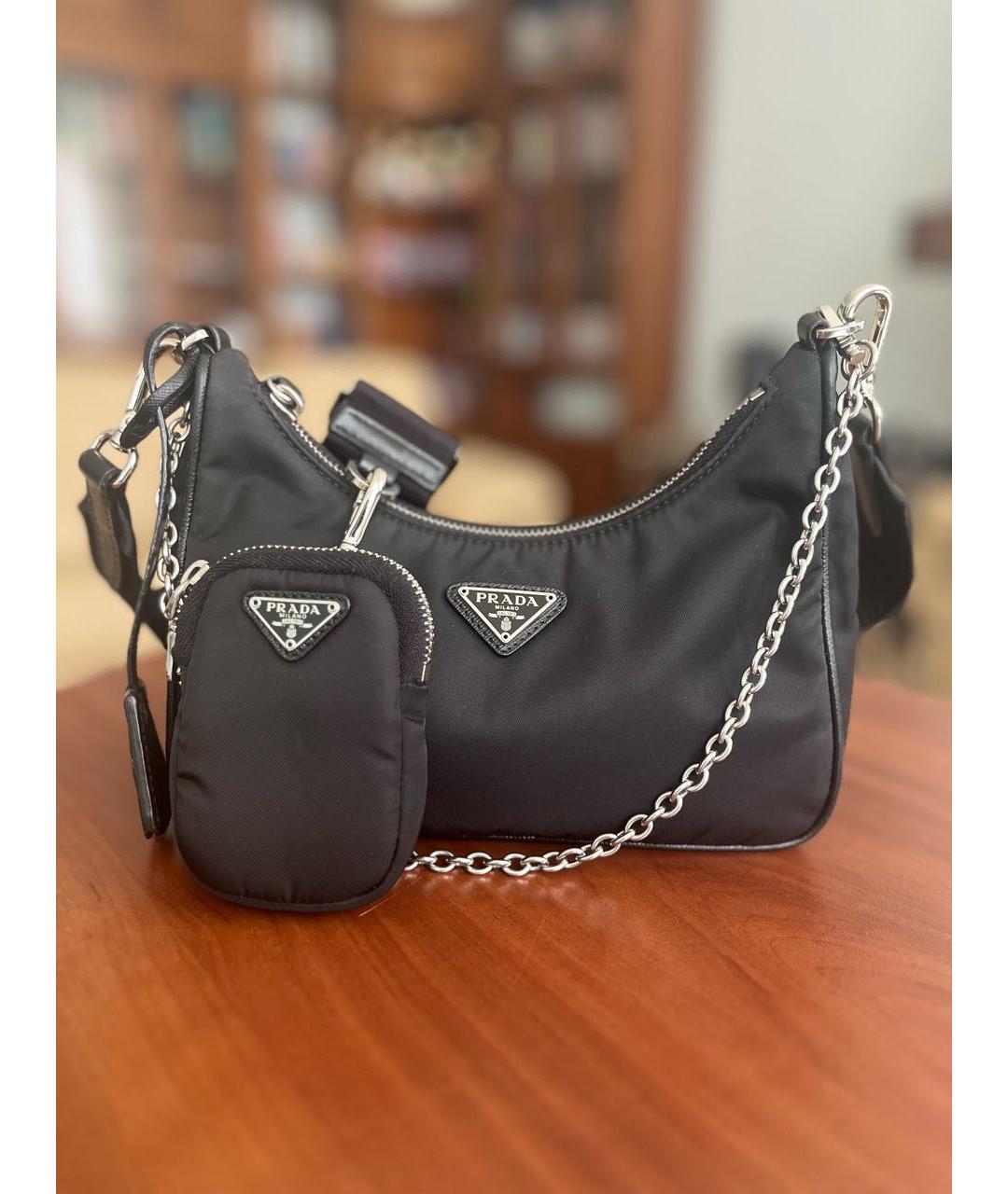 PRADA Черная сумка с короткими ручками, фото 9