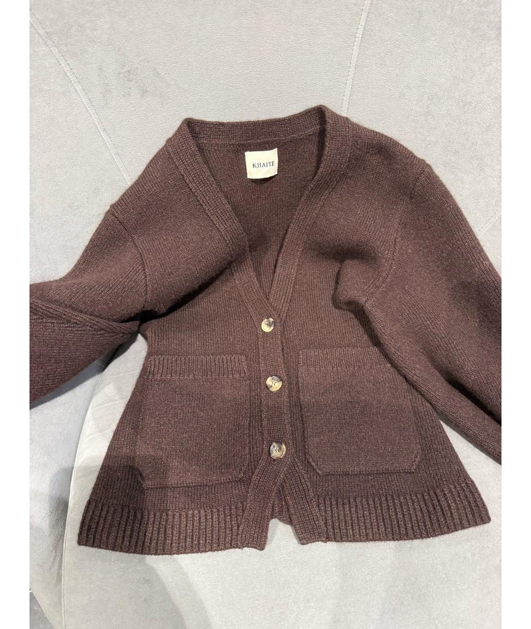 KHAITE Коричневый кардиган, фото 4
