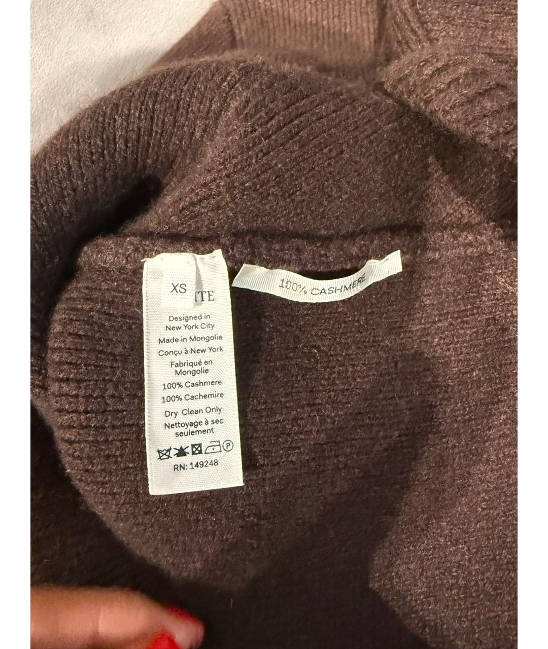KHAITE Коричневый кардиган, фото 5