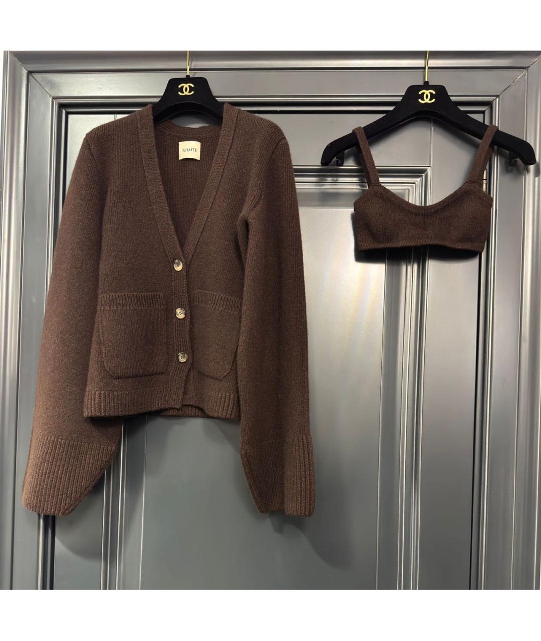 KHAITE Коричневый кардиган, фото 9