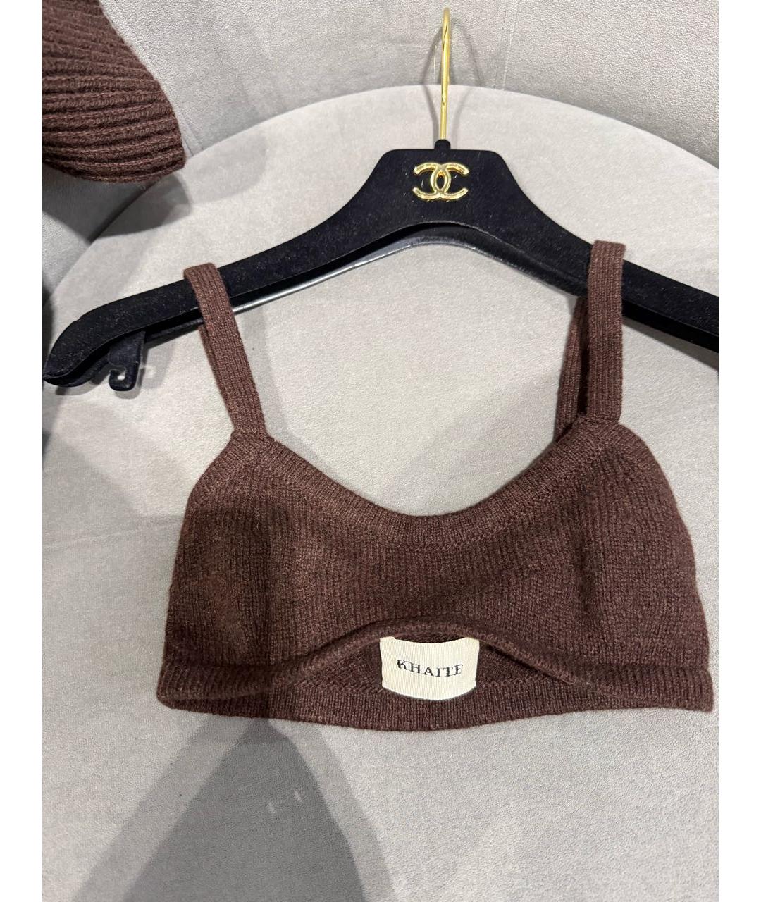 KHAITE Коричневый кардиган, фото 7
