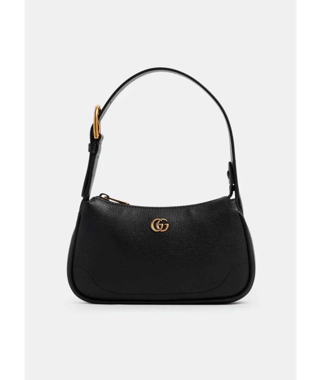 GUCCI Черная кожаная сумка с короткими ручками, фото 9