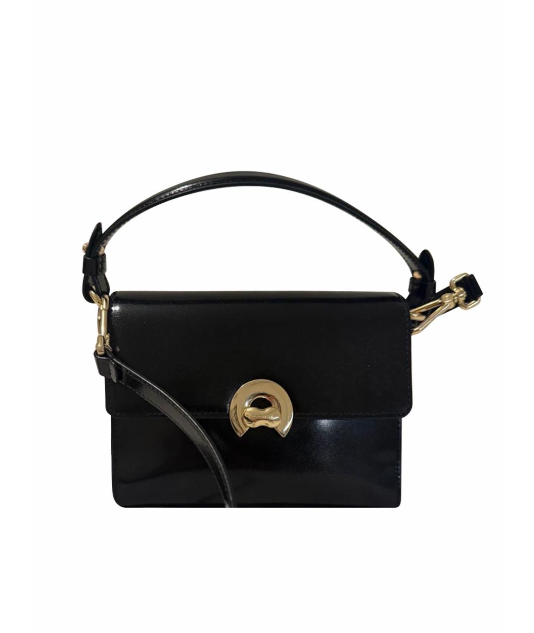 COCCINELLE Черная кожаная сумка через плечо, фото 1