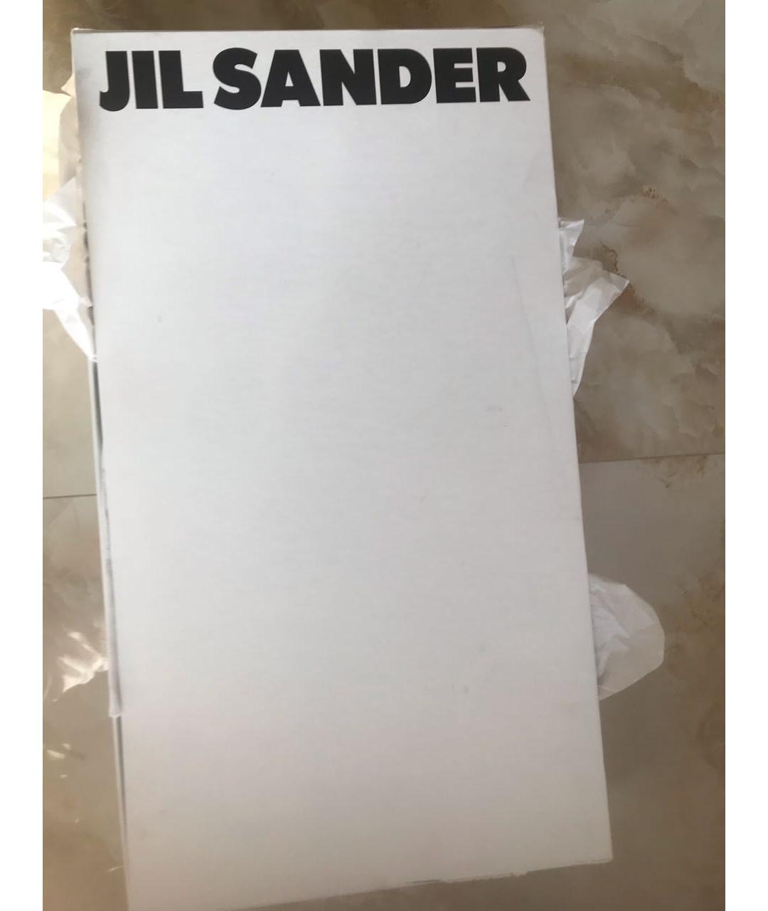 JIL SANDER Белые кожаные ботфорты, фото 6