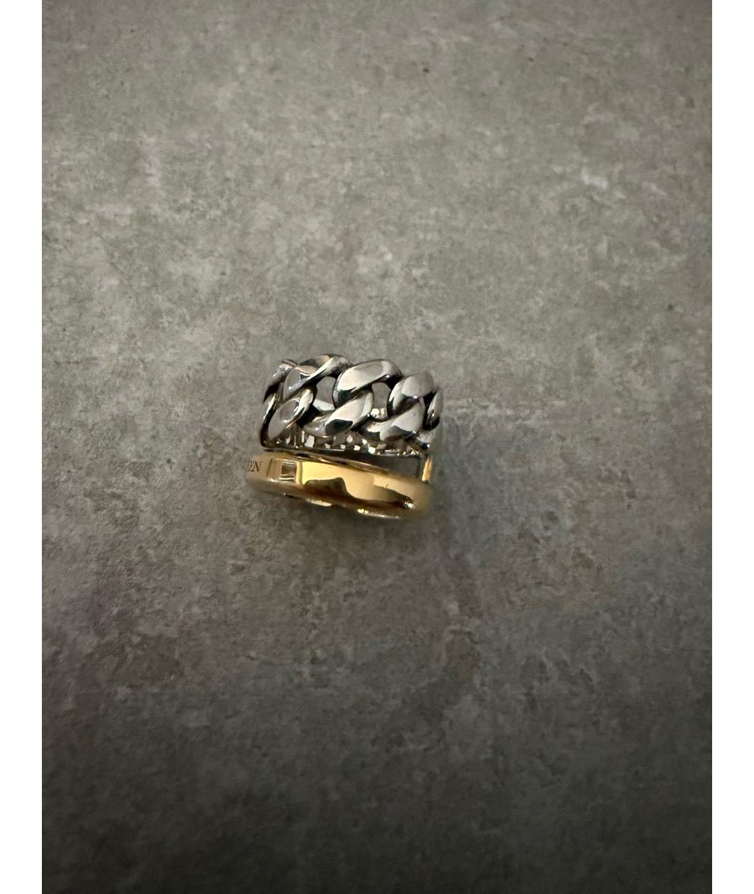 ALEXANDER MCQUEEN Золотое латунное кольцо, фото 3