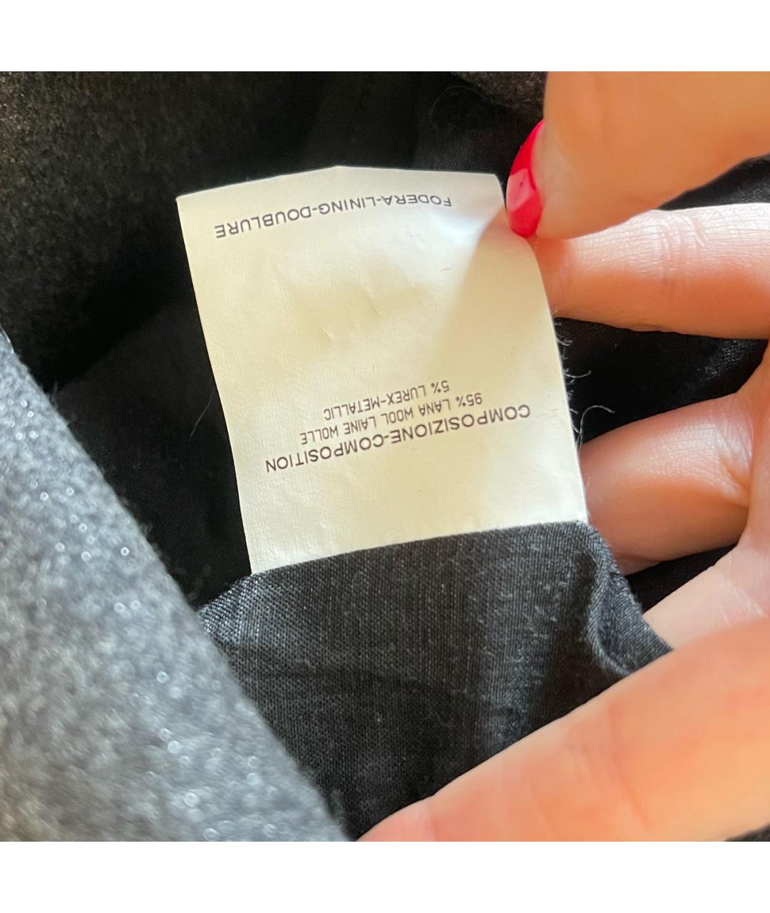 YVES SAINT LAURENT BEAUTY Серое шерстяное платье, фото 5