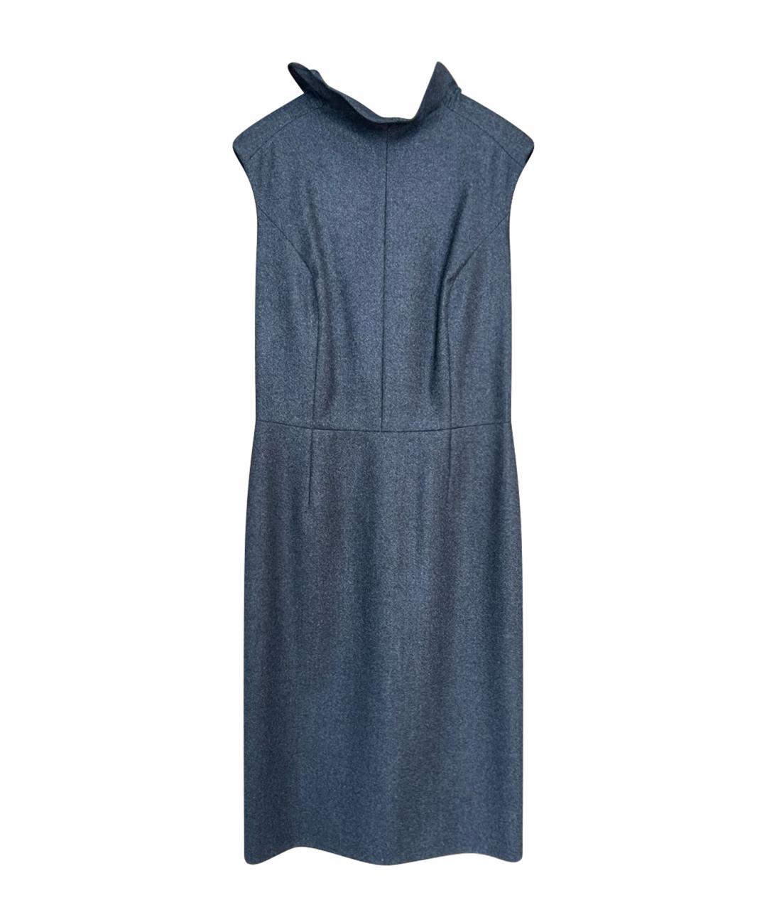 YVES SAINT LAURENT BEAUTY Серое шерстяное платье, фото 1